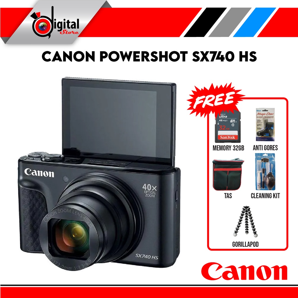 CANON POWERSHOT SX740 HS / SX 740 HS PAKET KOMPLIT