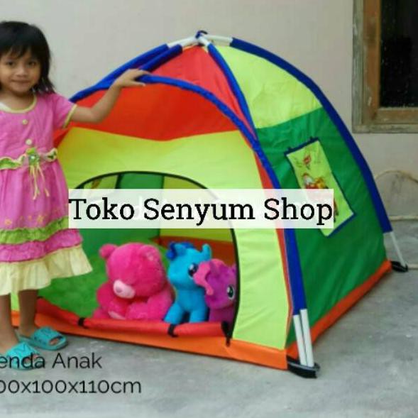 Produk Kekinian PROMO Tenda Camping Anak 100cm Karakter Bermain Mainan Outdoor Kemping Kemah Kecil