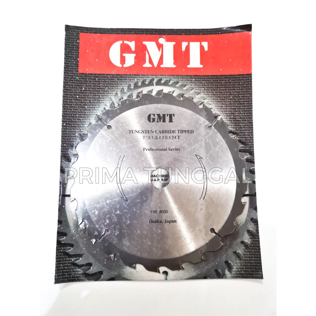 Mata Gergaji Mesin Circular Saw Blade GMT 7" x 24T