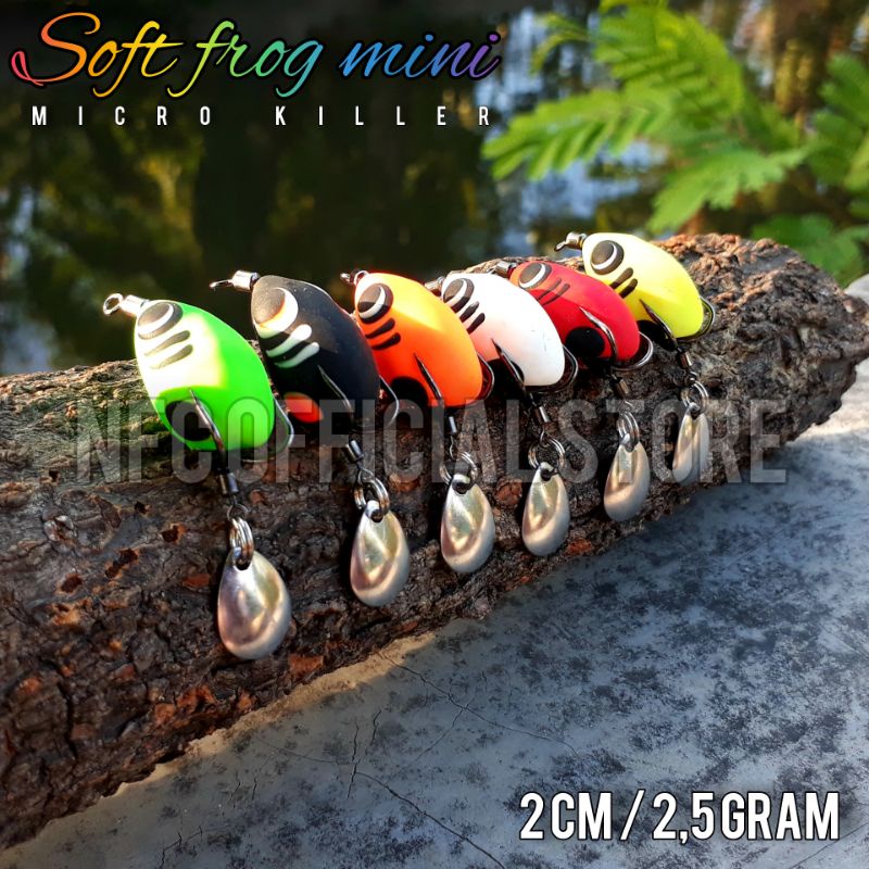 Soft frog mini 2 cm / 2,5 gr -3 gr. Soft frog micro. Beresiko panen STRIKE