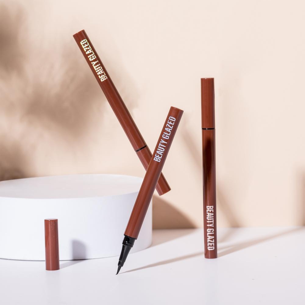 Beauty Glazed Chocolatte Extremly EYELINER BLACK Waterproof Longlasting Eyeliner Beauty Glazed Eyeliner Waterproof Beauty Glazed