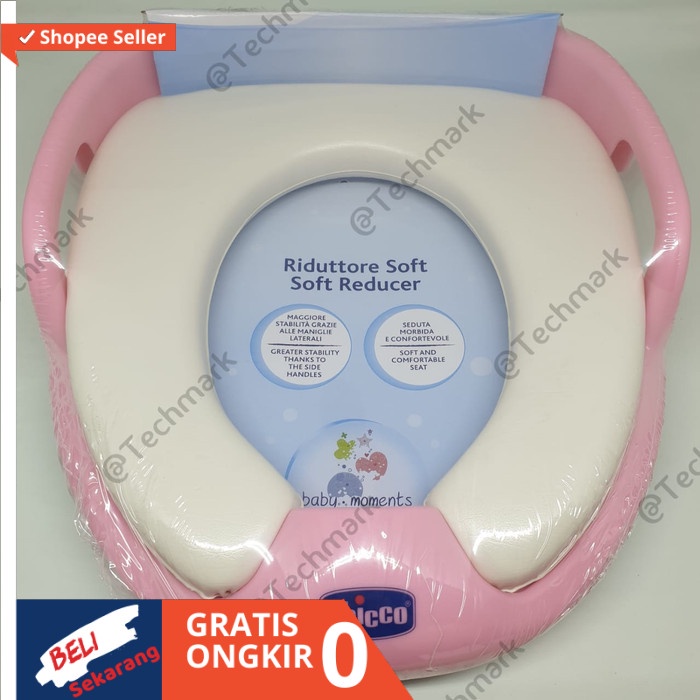 BK004 Alas Duduk Kloset Anak Potty Training Chicco Original Potty Seat - Merah Muda IKIA