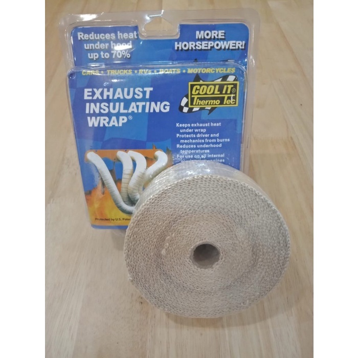 EXHAUST WRAP PEREDAM PANAS KNALPOT MUFFLER COOL IT EXHAUST WRAP