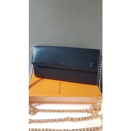 lv Louis Vuitton woc wallet on chain epi second bekas preloved second authentic original