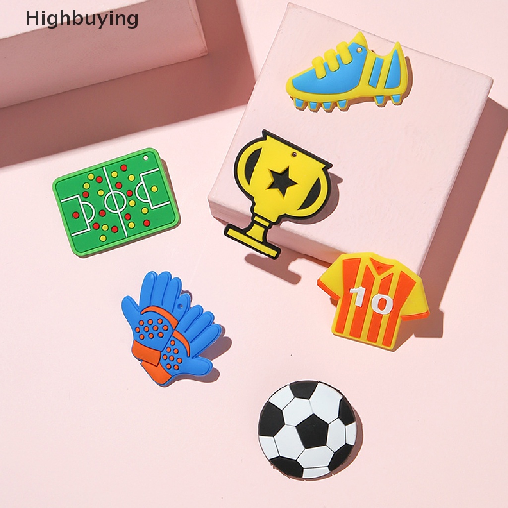 Hbid 5Pcs / Set Bros / Pin Bentuk Piala Dunia / Sepak Bola / Sepatu / Gym Untuk Aksesoris Pakaian / Hadiah