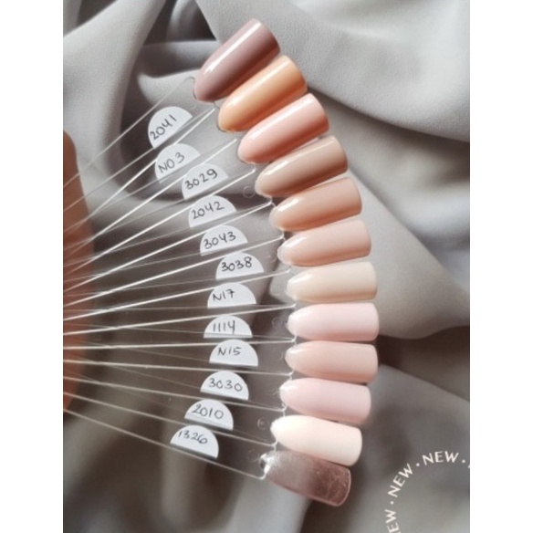 KUTEK NAIL GEL POLISH UV WARNA COLORFULL PASTEL NUDE NAIL ART GEL LED