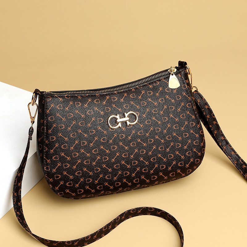 TAS SELEMPANG WANITA SLING BAG KOREA IMPORT KULIT COKLAT NOTRE TA409B7 PREMIUM KEKINIAN BATAM CEWEK MURAH
