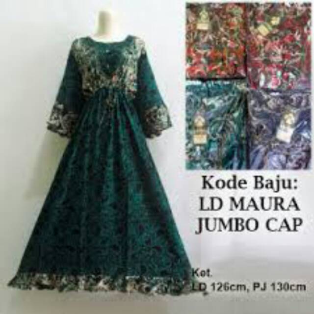 Longdress Maura Jumbo grosir batik tanah abang baju tidur piyama dewasa batik indonesia