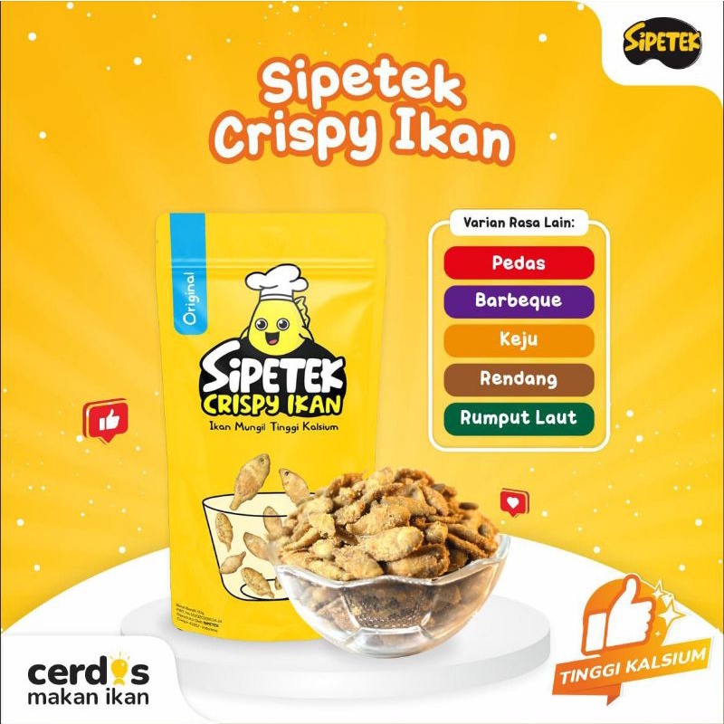 

SIPETEK CRISPY IKAN cemilan sehat praktis dan bergizi