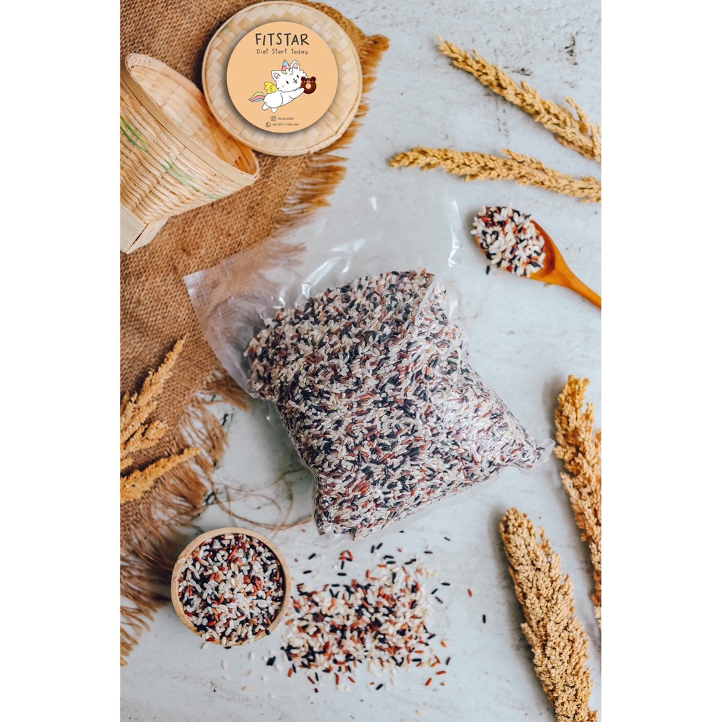 

BERAS MIX ORGANIK 1 KG (CAMPURAN BERAS HITAM,COKLAT, MERAH DAN PUTIH)