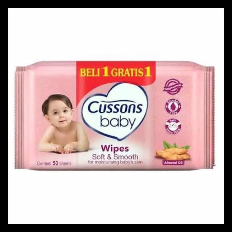CUSSON BABY WIPES 50S 1 BUY GET 1