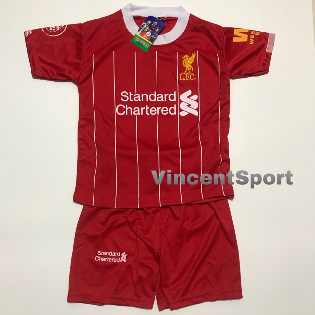  Baju  Bola  Anak Liver Merah  Kaos Bola  Anak Stelan Bola  