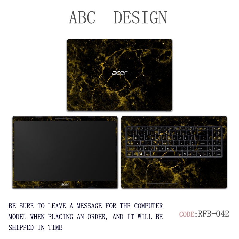 Stiker Film Motif Marmer Acer EX215-32 EX214-52 EX215-54 EX215-31 EX214-51G Untuk Aksesoris Notebook S350-5350