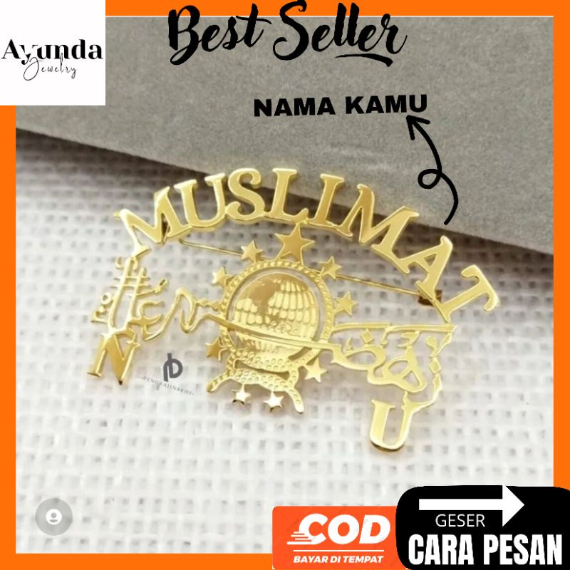 Bros Muslimat NU Bros Nahdlatul Ulama Bros custom Bros lapis emas