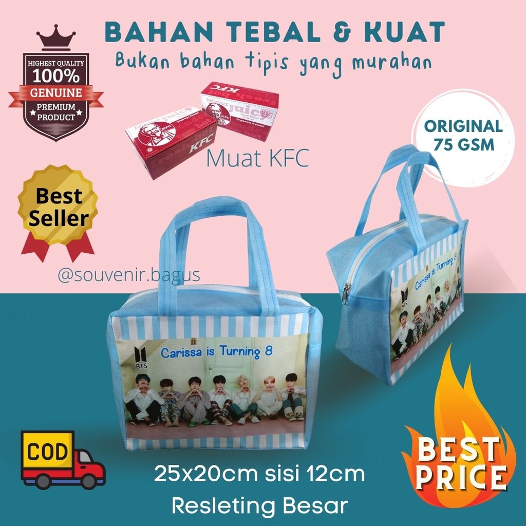 Tas Souvenir Bidan Dokter Klinik Ultah Maulid Natal Resleting Murah Souevenir Ulang Tahun Anak Murah Goodie Bag