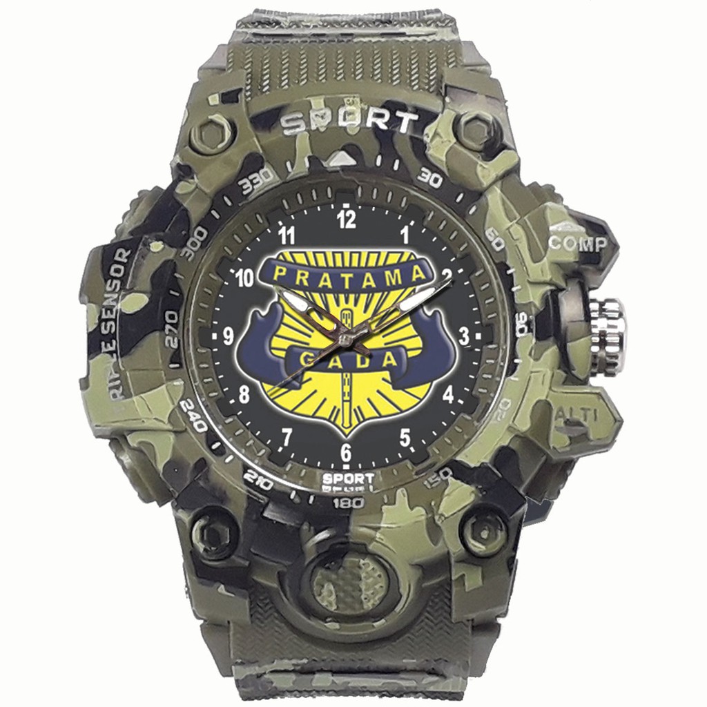 (EXCLUSIVE) JAM TANGAN GADA PRATAMA -SECURITY ARMY HIJAU 1