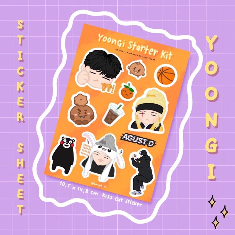 

BTS SUGA Min Yoongi Sticker A6