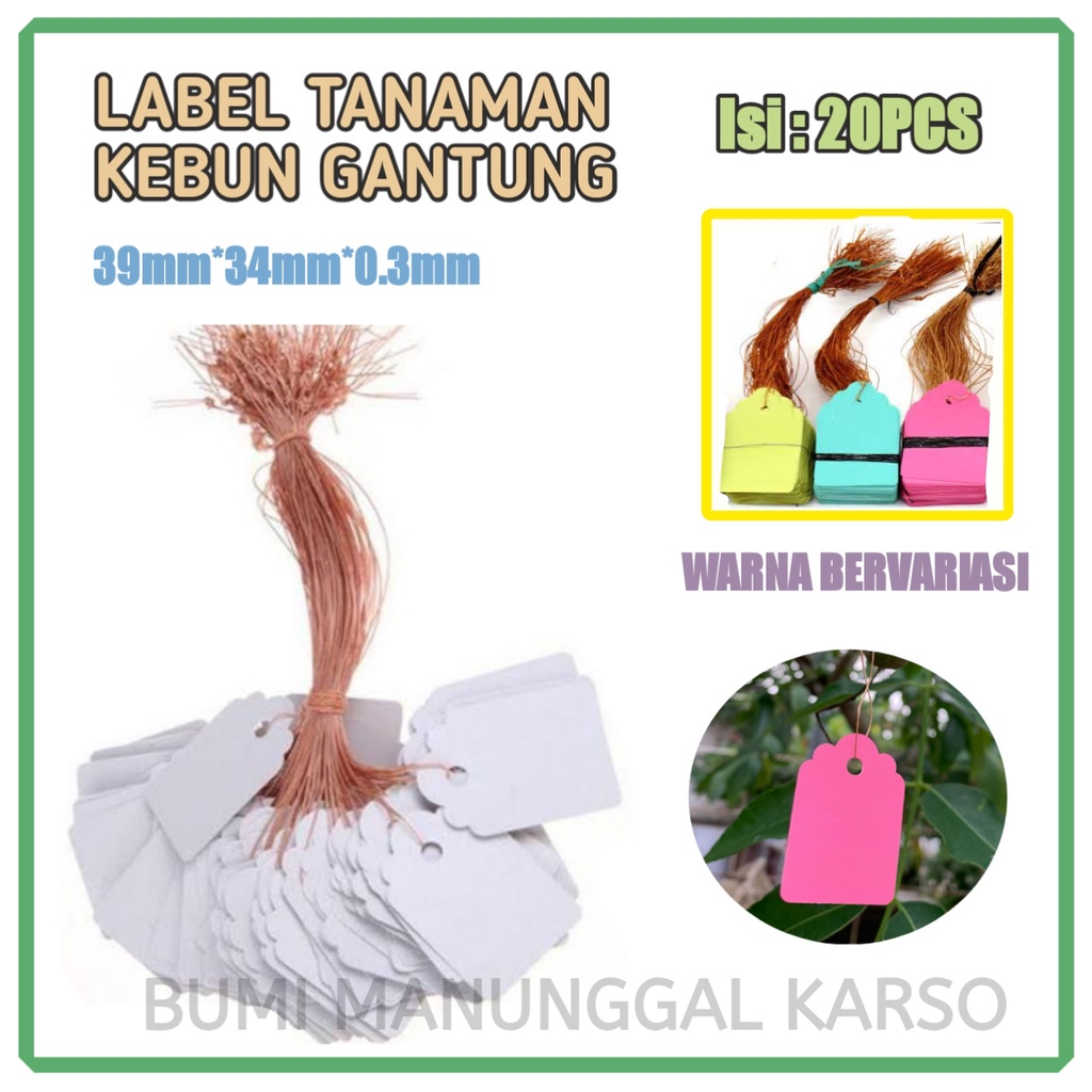 

Label Tali Tanda Tanaman 20pcs