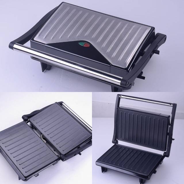 Idealife IL 203 / Pemanggang Roti/Daging / Panini Press / Idealife Pemanggang / Panggangan