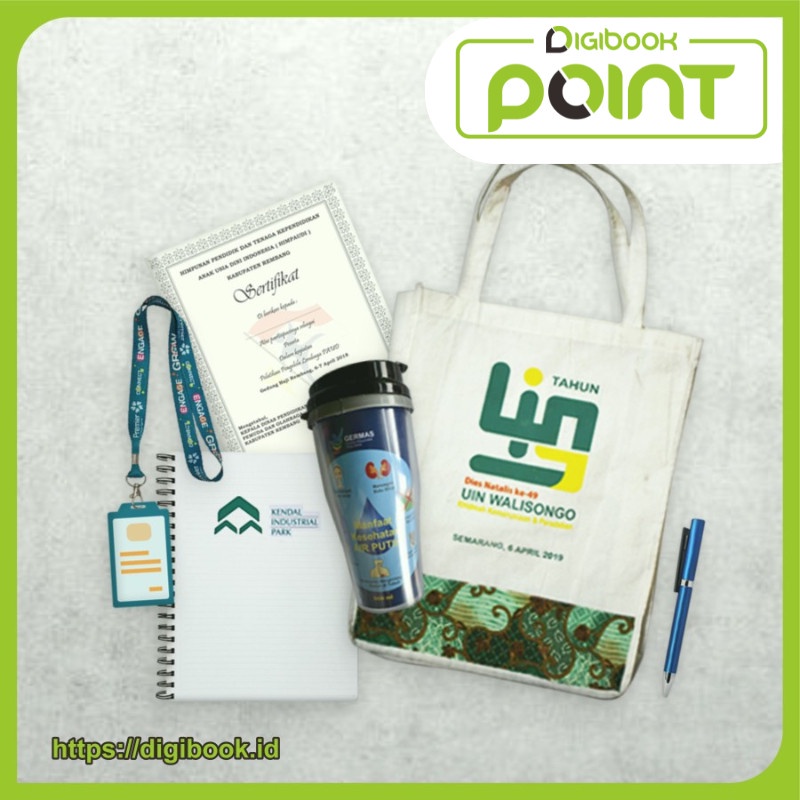 

Paket Seminar Kit Isi 3 - Tas Blacu, Pulpen, Notebook A5