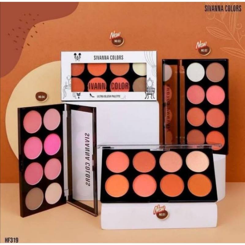 Sivanna Colors The Elegant Eyeshadow Palette HF377 /Ultra Blush Palette HF319/Blushon/Makeup/Eyeshadow/Kosmetik/Kosmetik Thailand