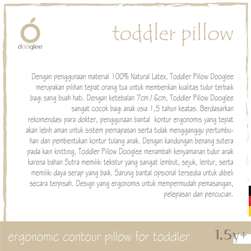 Dooglee Toddler Pillow | Bantal Tidur