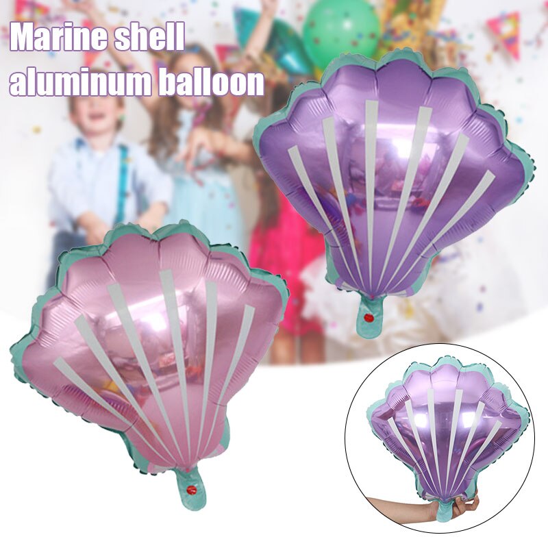 Balon Foil Desain Kerang Untuk Dekorasi Pesta Ulang Tahun / Baby Shower / Pernikahan