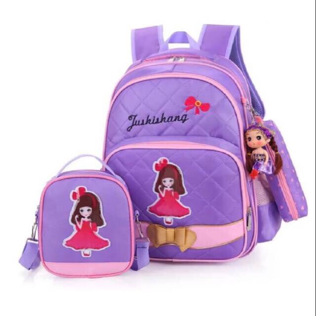 (COD)Tas Ransel BIDADARI_Ratu/ Fashion Anak Sekolah 4 Warna