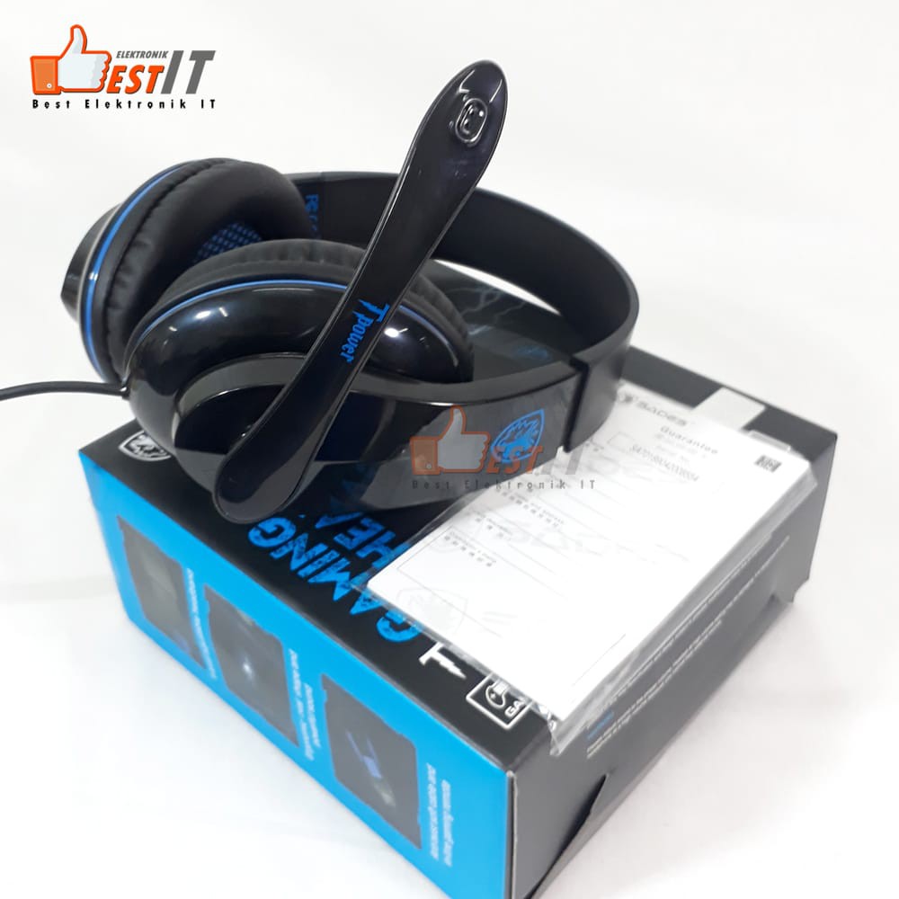 Headset Gaming Sades T Power SA-701 FREE SPLITTER AUDIO 1-2