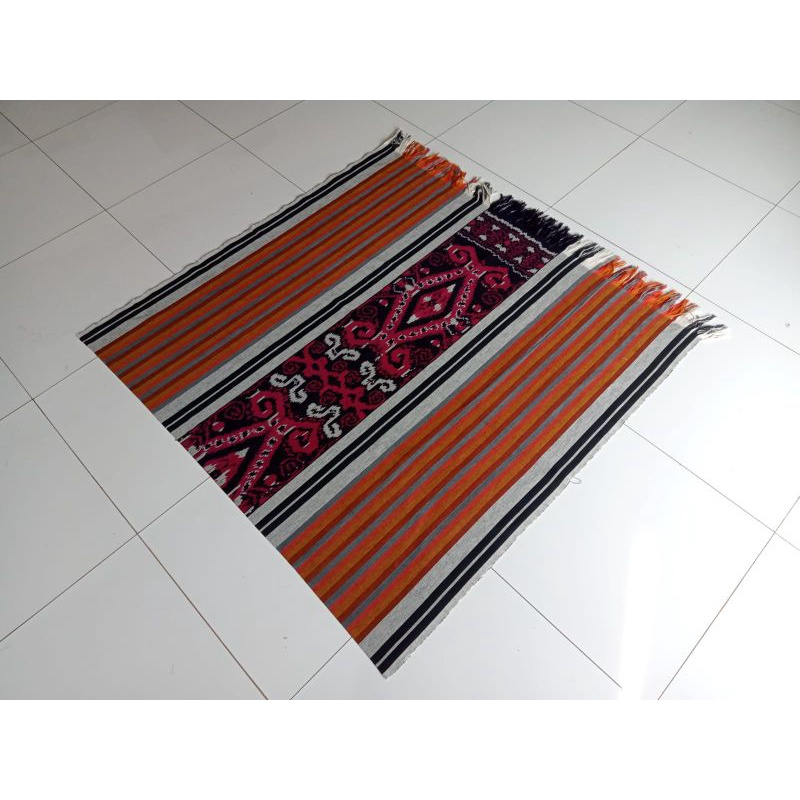 Tenun Motif Sintang Tenun Sintang Kalbar Salur Coklat
