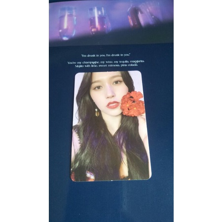 Photocard PC TWICE Mina bunga Taste of Love