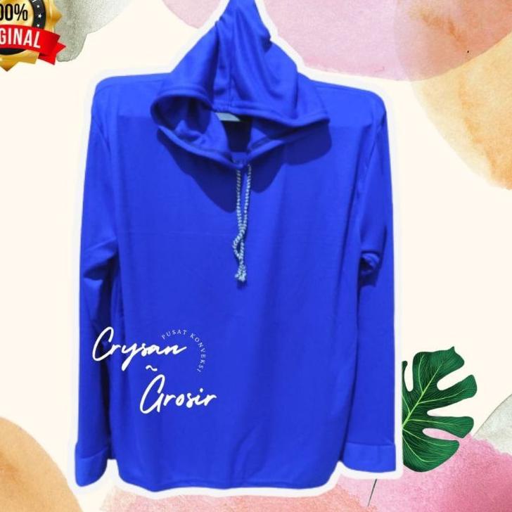 [OF1179] Baju Atasan Kaos Tani Sawah Kupluk Sport Polos Hoodie Pria Wanita Kaos Petani Basahan Pakai