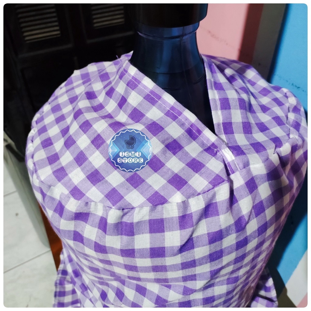 SARUNG Cover GALON DUDUK dan ATAS 2 in 1 Multifungsi Motif Kotak-Kotak Gingham Estetik Kekinian Gaya Korea