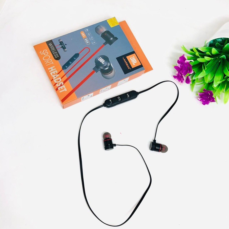 GROSIR HANDSFREE BLUETOOTH MAGNET SGS888 EARPHONE SPORTY MAGNETIC