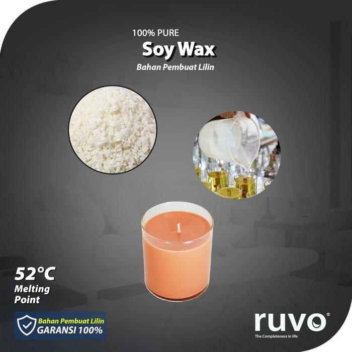 RUVO Soy Wax Flakes 1Kg / Lilin Kedelai Bahan Pembuat Membuat Lilin