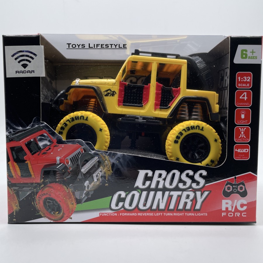 Mainan Mobil Remote Control Anak RC Jeep Cross Country 2WD 1:32