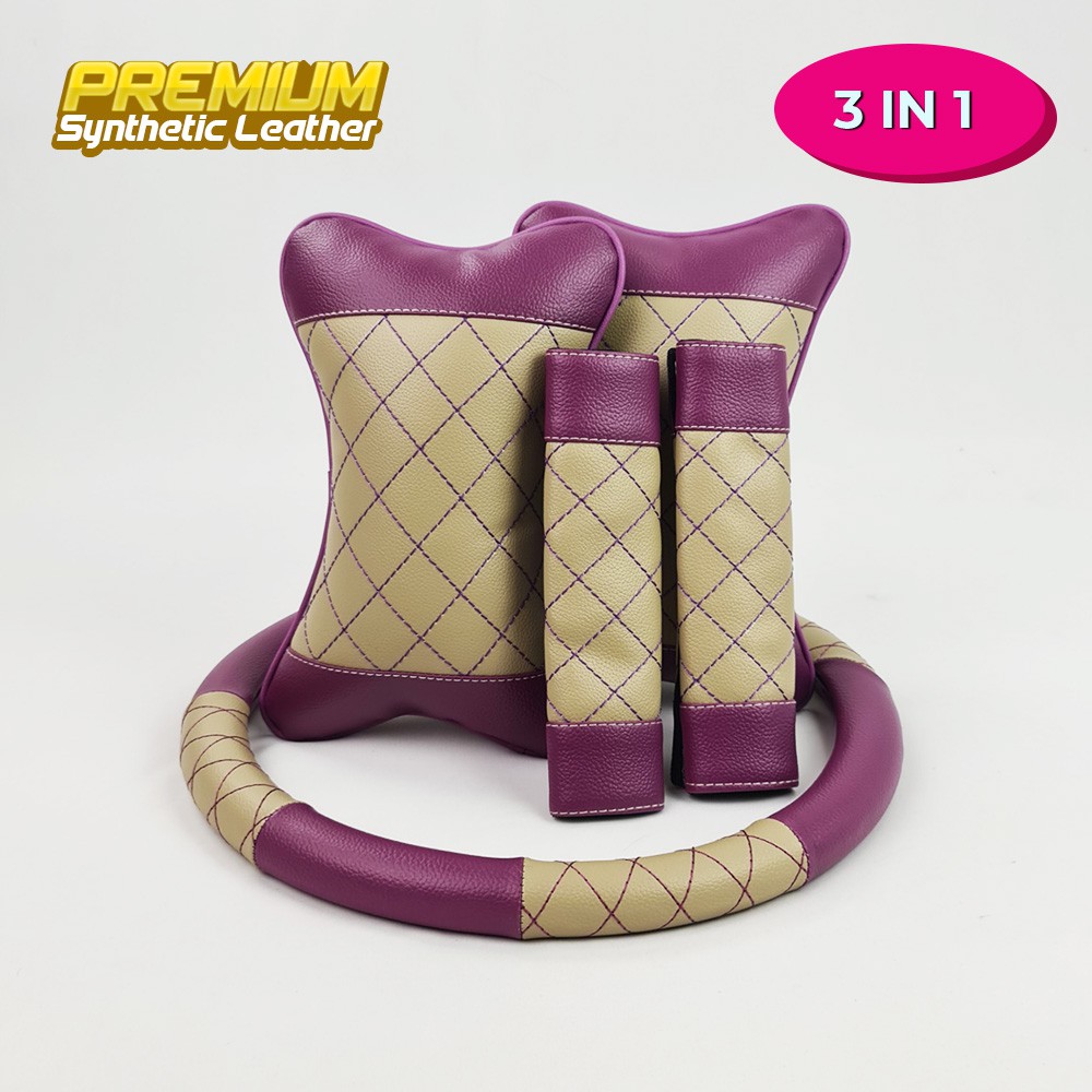 Set Bantal Mobil 3 IN 1 / Bantal Mobil