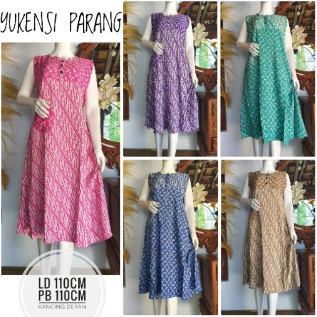 DASTER YUKENSI BATIK CAP PEKALONGAN