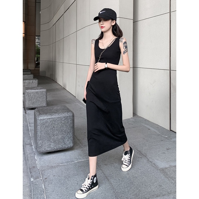 RSB DR194 Dress Wanita Basic Dress Elegant Dress Korean Fashion Import