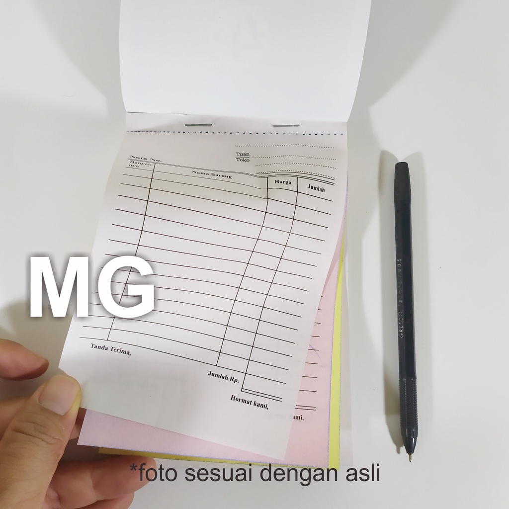 

Bon Nota Kecil Rangkap 3 / Nota ukuran seperempat 3 ply / Nota Kecil 3 Rangkap
