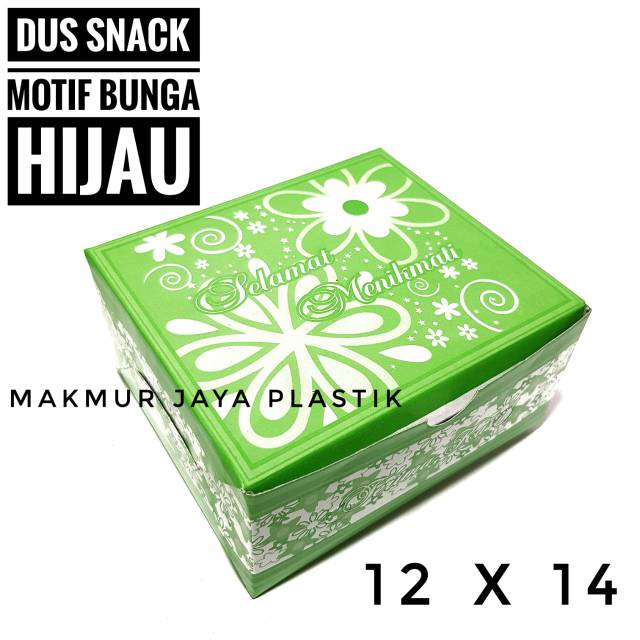 

[ FANCY 12 X 14 ] KOTAK DUS SNACK MOTIF BUNGA 12 X 14