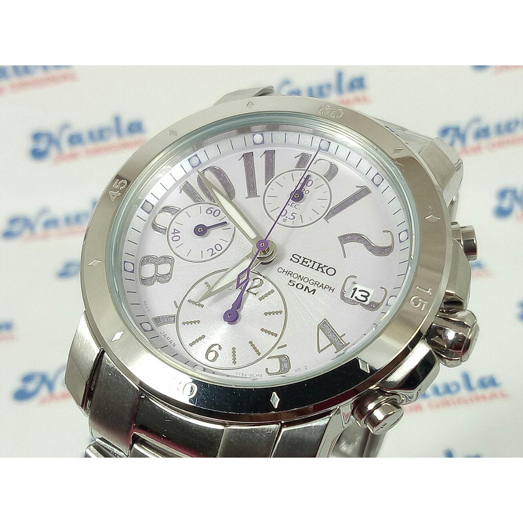 Seiko Ladies SNDZ73P1 Chrono Pearl Dial - Jam Tangan Wanita SNDZ73