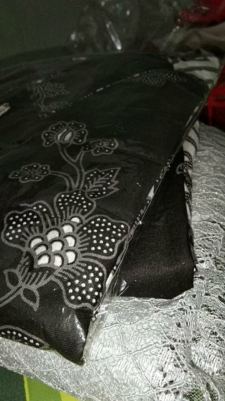 (lengkap 6 Warna - Brokat Halus Termurah) Couple Batik Brokat Monaka Selendang