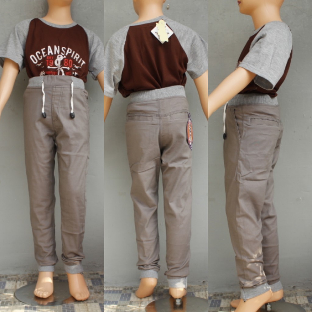 celana panjang chino joger anakcelana panjang rip/celana joger anak murah size 24-26