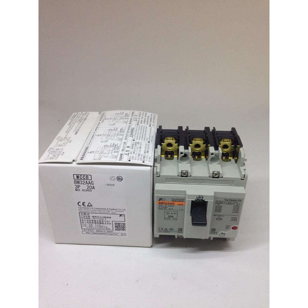 MCCB BW32AAG 3P 20A Merk Fuji Electric