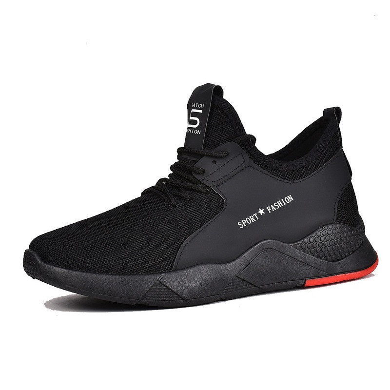 Sepatu Pria SATOH Black Sport sepatu pria sneakers casual putih merk sandal model sport keren terbar