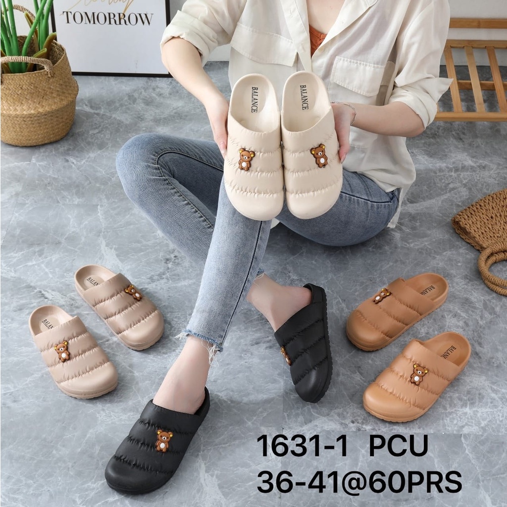 SANDAL WANITA IMPORT 1631 BEAR GATS BLC