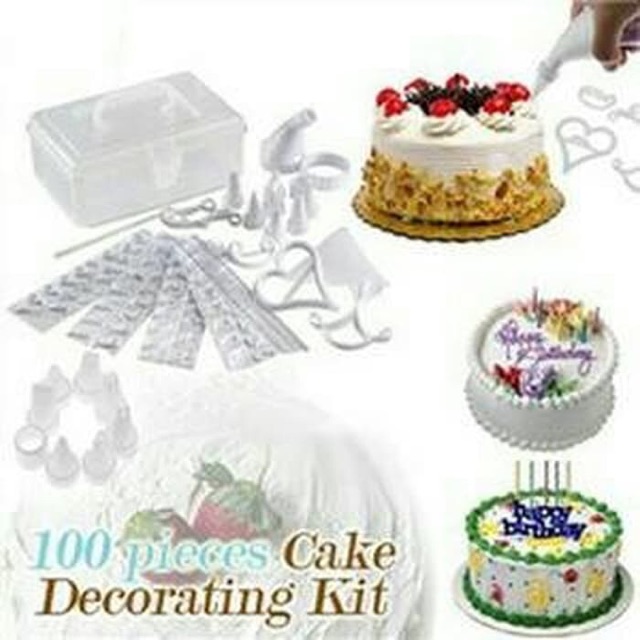 100 piece cake decorating alat dekorasi kue as seen on tv