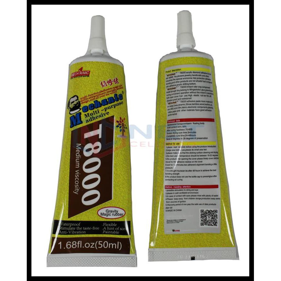 

Lem Lcd Touchscreen / Lem Mechanic T8000 50Ml Multi Purpose Adhesive