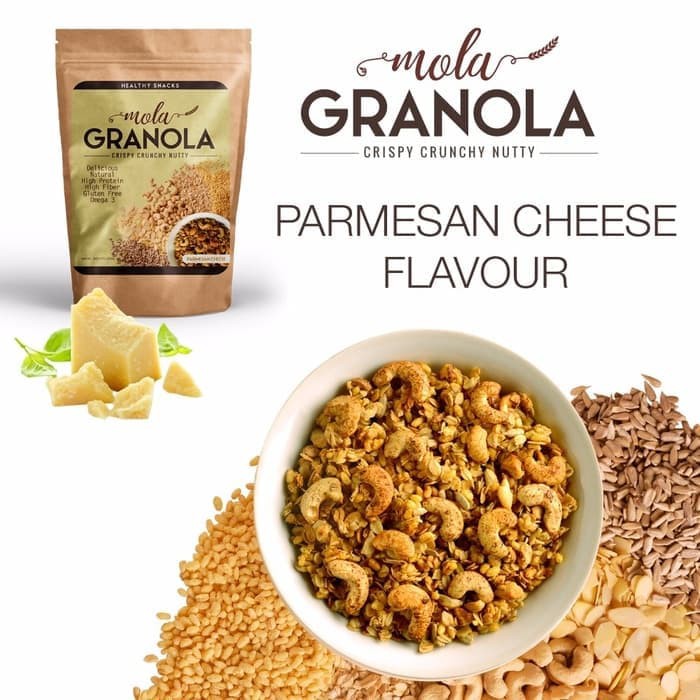 

Mola Granola Parmesan Cheese/ Keju 100% Asli Produksi Terbaru